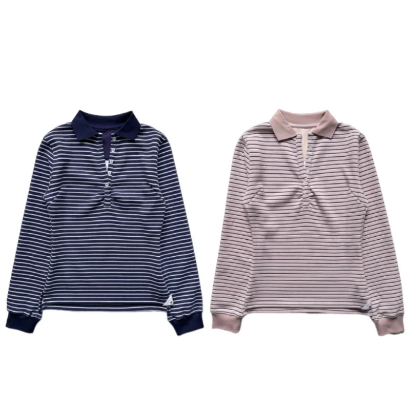 Slim Fit Long Sve Women's irt Inner Wear T-irt Contrast Color Striped Design Cotton Traditional Autumn Spring Fas...
Slim Fit Long Sve Women's irt Inner Wear T-irt Contrast Color Striped Design Cotton Traditional Autumn Spring Fas...