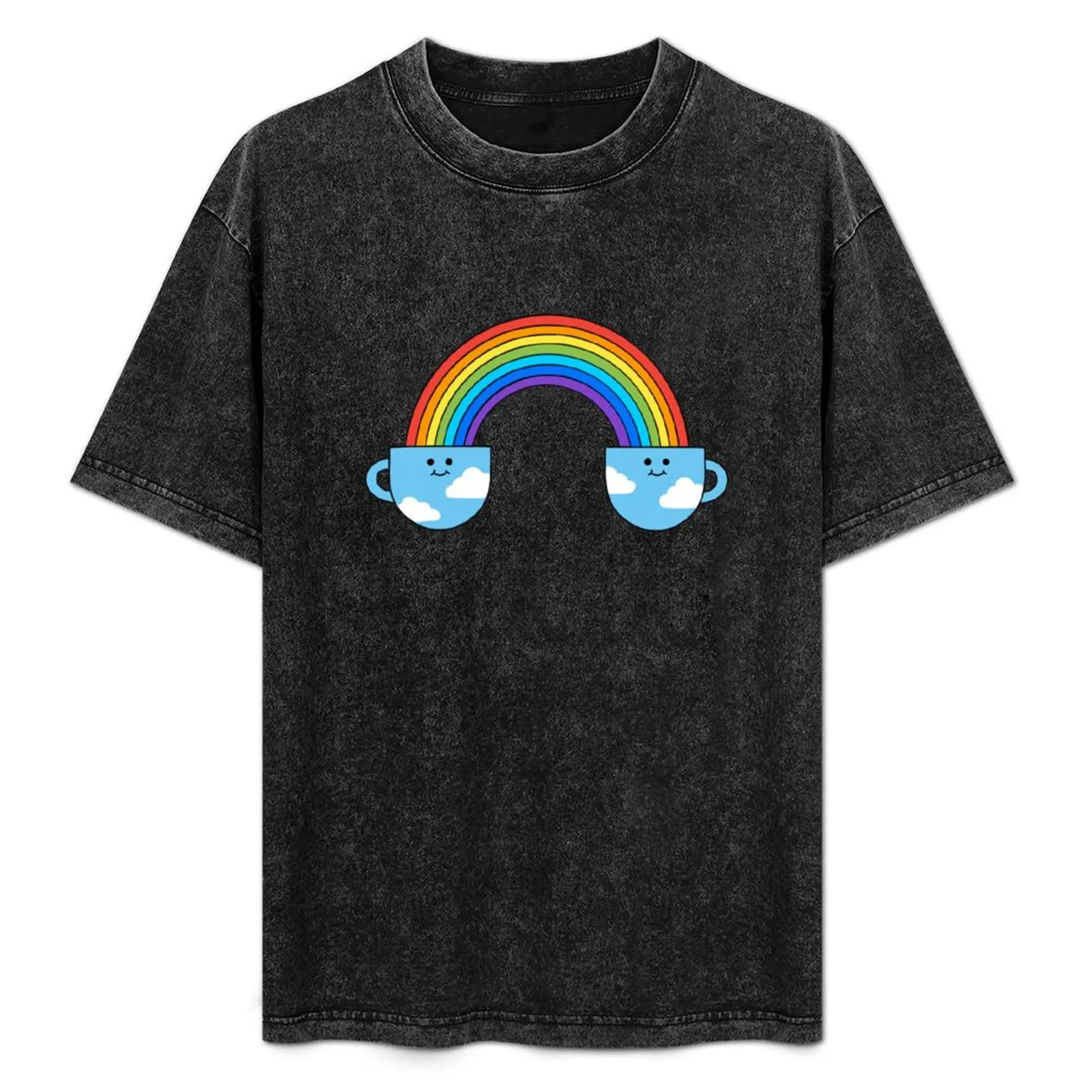 Coffee Rainbow T-Shirt Casual Graphic Print Tee
Coffee Rainbow T-Shirt Casual Graphic Print Tee