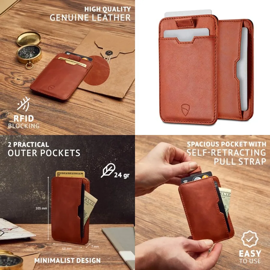 CHELSEA Mens RFID Blocking Slim Leather Card Wallet - Minimalist Front Pocket Cardholder
CHELSEA Mens RFID Blocking Slim Leather Card Wallet - Minimalist Front Pocket Cardholder
