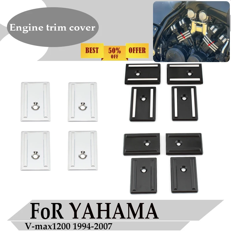 FoR YAHAMA V-max1200 1994-2007 Aluminium alloy The engine trim cover is beautifully mounted
FoR YAHAMA V-max1200 1994-2007 Aluminium alloy The engine trim cover is beautifully mounted