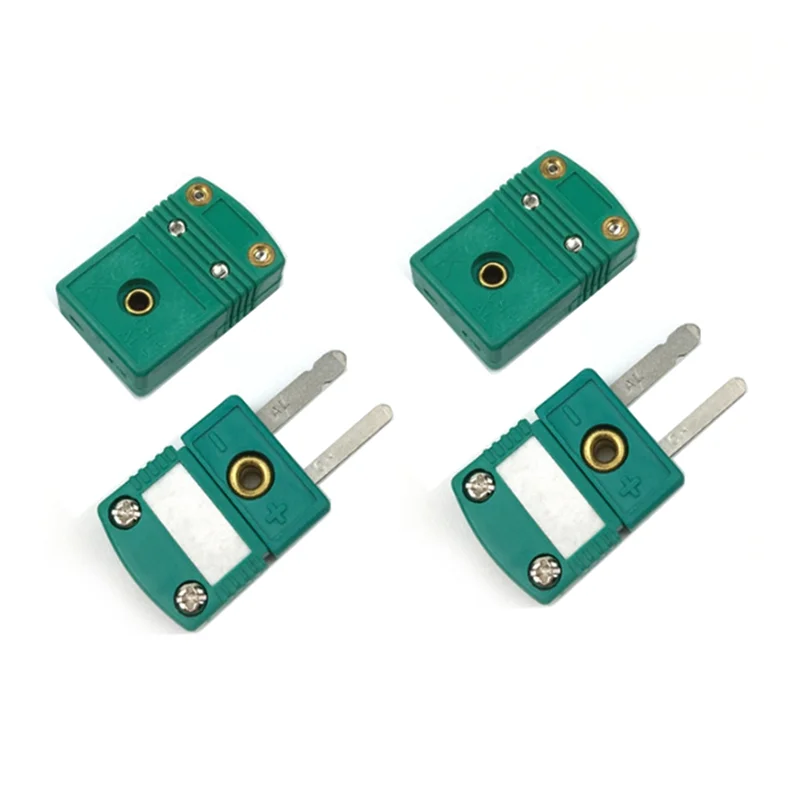 T28C 2 Set Mini K Type Thermocouple Wire Connectors Male Female Plug Adapter 200°C(392°F) for Thermocouple Sensor Probe Green
T28C 2 Set Mini K Type Thermocouple Wire Connectors Male Female Plug Adapter 200°C(392°F) for Thermocouple Sensor Probe Green