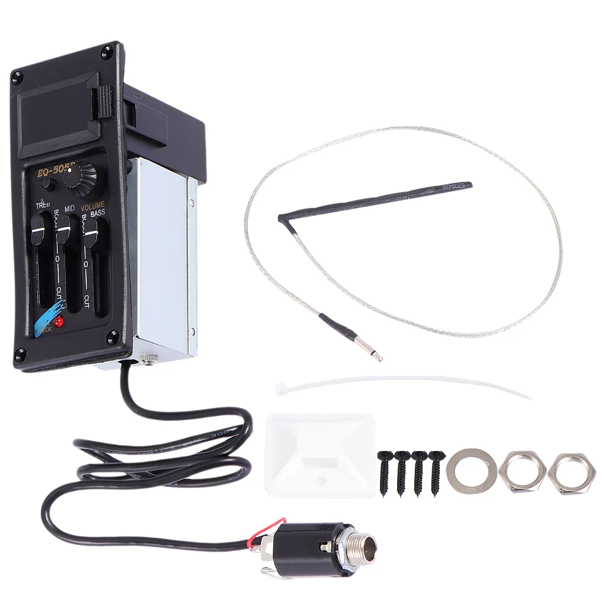 Guitar Pickup Equalizer Eq Pickup With Volume Treble Mid Bass Control Durable Preamp For Electric Acoustic Guitar Perfect Tuning
Guitar Pickup Equalizer Eq Pickup With Volume Treble Mid Bass Control Durable Preamp For Electric Acoustic Guitar Perfect Tuning