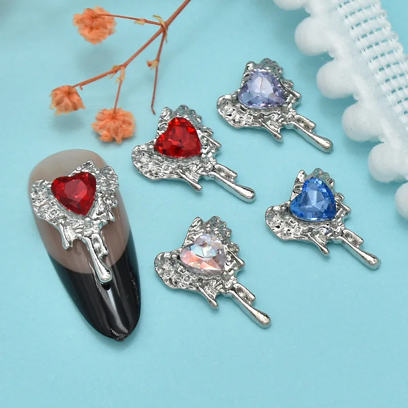 10PCS Luxury Alloy Lava Love Heart Nail Art Charms Supplies For Manicure Decor Magma Nails Decoration Rhinestone Accessories
10PCS Luxury Alloy Lava Love Heart Nail Art Charms Supplies For Manicure Decor Magma Nails Decoration Rhinestone Accessories