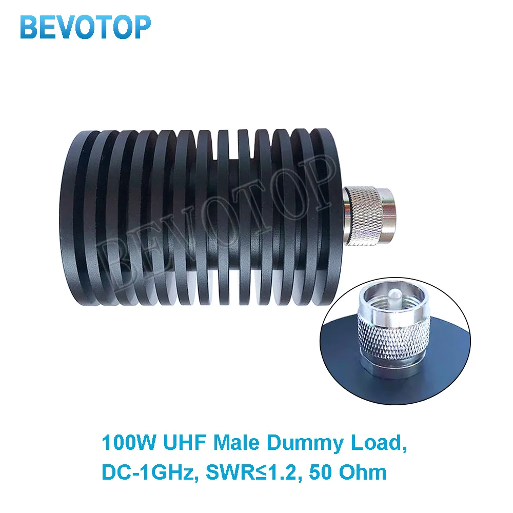 100W UHF PL259 Male Plug RF Coaxial Connector Termination Dummy Load 1GHz 50ohm Nickel Plated for RF Accessories
100W UHF PL259 Male Plug RF Coaxial Connector Termination Dummy Load 1GHz 50ohm Nickel Plated for RF Accessories
