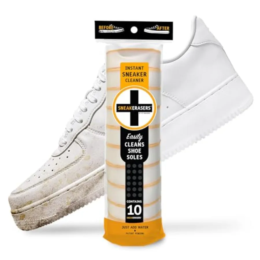 SneakERASERS Instant Sneaker Cleaner, Premium Shoe Cleaning Kit for Sneakers, Dual-Sided Sponges, Effective for Tennis Shoes an
SneakERASERS Instant Sneaker Cleaner, Premium Shoe Cleaning Kit for Sneakers, Dual-Sided Sponges, Effective for Tennis Shoes an