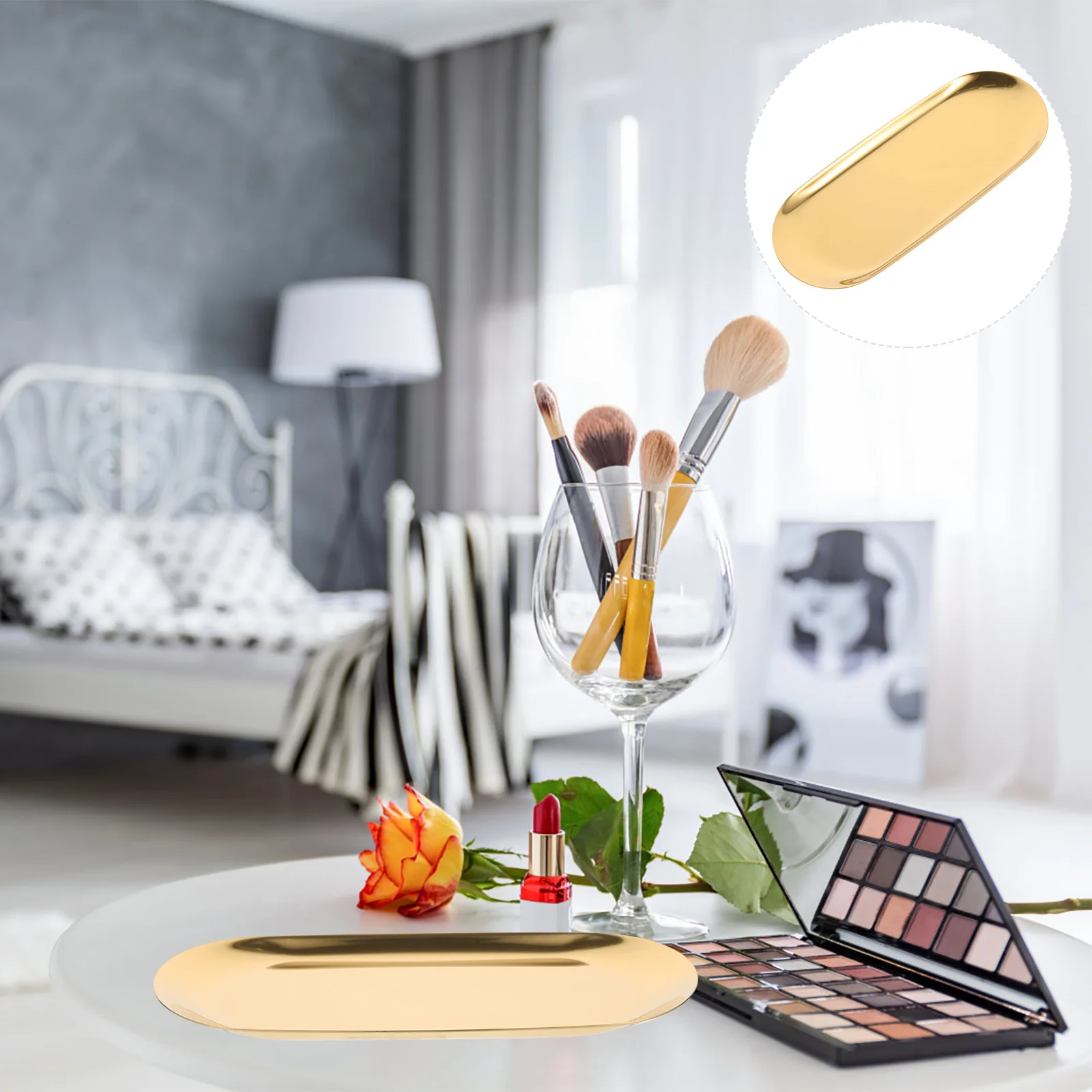 2 Pcs Metal Tray Food Trays Stainless Steel Fruit Platter Jewelry Dish Dressing Table Serving Storage
2 Pcs Metal Tray Food Trays Stainless Steel Fruit Platter Jewelry Dish Dressing Table Serving Storage
