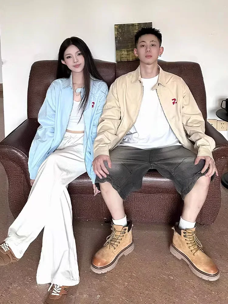 Navy Blue irt Jaet Men's Women's American Sle Spring High Sensation Korean Cleanfit Harrington Jaet Casual Outerwear
Navy Blue irt Jaet Men's Women's American Sle Spring High Sensation Korean Cleanfit Harrington Jaet Casual Outerwear