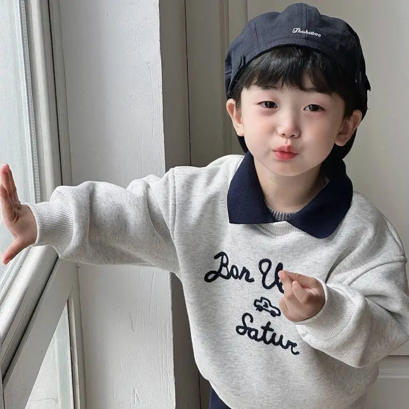 Children's Hoodie Autumn/Winter New Style Boys' Plush Thick Collar Hoodie Sweater Top 2 4 6 7Y
Children's Hoodie Autumn/Winter New Style Boys' Plush Thick Collar Hoodie Sweater Top 2 4 6 7Y