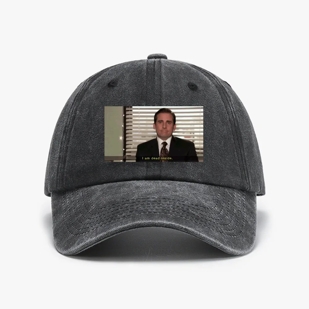 I Am Dead Inside Michael Scott hat The Us Office Men's Women's Washed denim baseball cap Punk Golf hats
I Am Dead Inside Michael Scott hat The Us Office Men's Women's Washed denim baseball cap Punk Golf hats