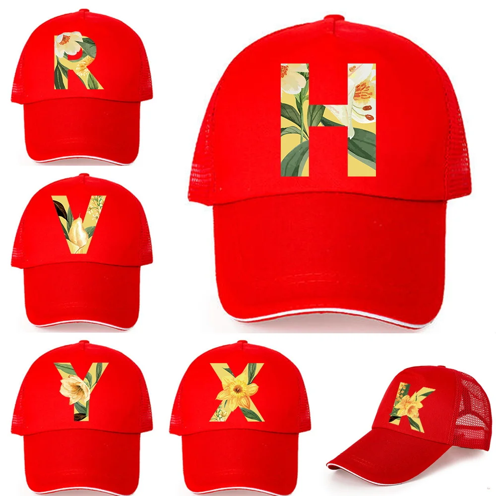 Fashion Baseball Cap Women Baseball Hat Breathable Men Women Summer Mesh Cap Floral Letter Print Red Baseball Caps Dropshipping
Fashion Baseball Cap Women Baseball Hat Breathable Men Women Summer Mesh Cap Floral Letter Print Red Baseball Caps Dropshipping