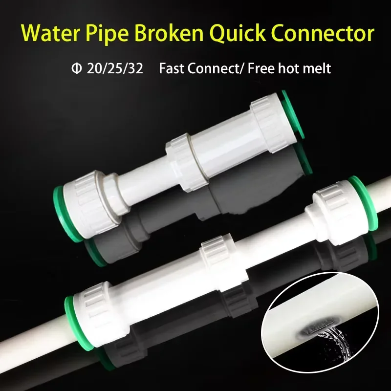 20/25/32mm PPR Water Pipe Damaged Repair Tube Plastic Joint Adapter Accessories Water Pipe Broken Repair Length Adjustable
20/25/32mm PPR Water Pipe Damaged Repair Tube Plastic Joint Adapter Accessories Water Pipe Broken Repair Length Adjustable