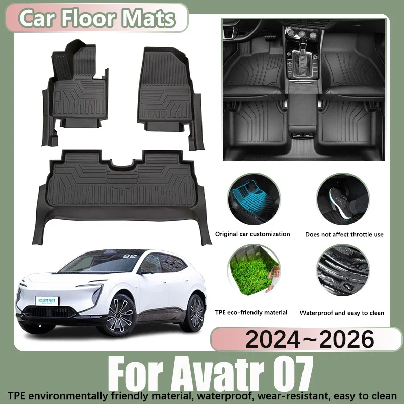 For Avatr 07 Accessories 2024 2025 2026 Car Floor Mat LHD TPE Material 5seats Anti-slip Water Proof Foot Pad Mats Car Accessorie
For Avatr 07 Accessories 2024 2025 2026 Car Floor Mat LHD TPE Material 5seats Anti-slip Water Proof Foot Pad Mats Car Accessorie