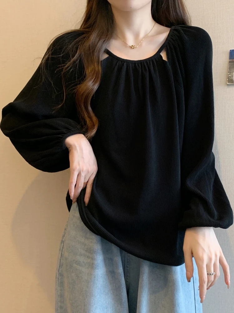 Women's Knitted Hollow out Top Slimming Belly Covering Beautiful Sweater Design Spring Autumn plus Size Korean Style Long Sleeve
Women's Knitted Hollow out Top Slimming Belly Covering Beautiful Sweater Design Spring Autumn plus Size Korean Style Long Sleeve
