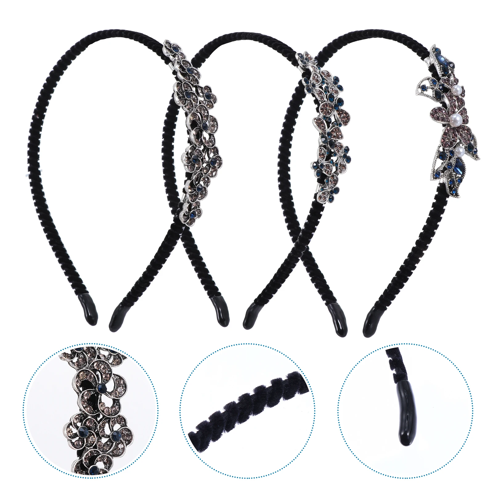 3pcs Rhinestone Headb Crystal Vintage Hair Accessories Bridal Headpiece Elegant Alloy Hairb Bridesmaid Supply Lovely Decor
3pcs Rhinestone Headb Crystal Vintage Hair Accessories Bridal Headpiece Elegant Alloy Hairb Bridesmaid Supply Lovely Decor