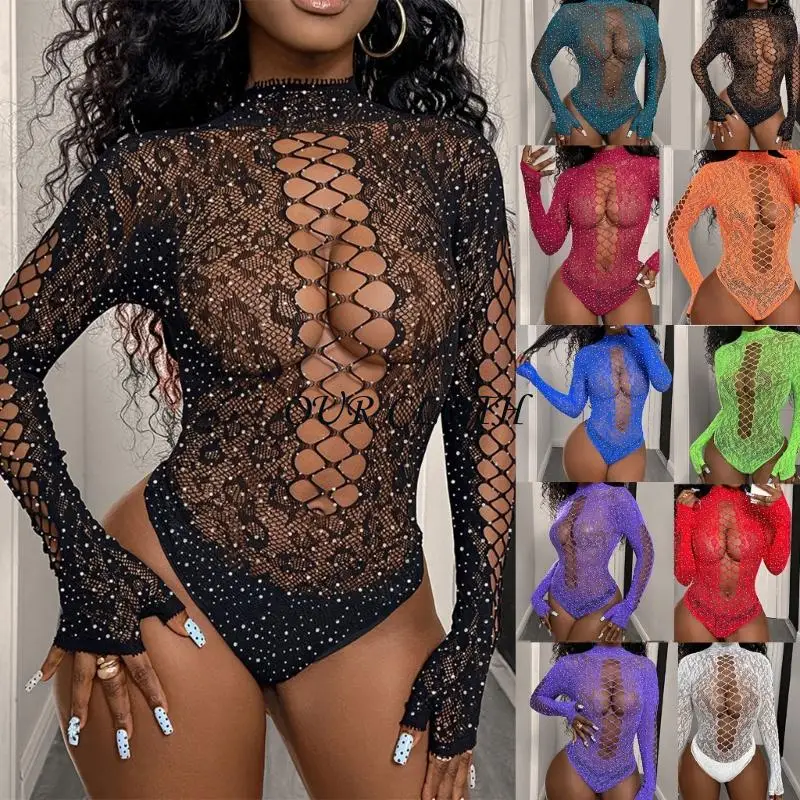 Elegant Long Sleeve Jumpsuit Attached Pantyhose Club Costume For Women Y1AC
Elegant Long Sleeve Jumpsuit Attached Pantyhose Club Costume For Women Y1AC