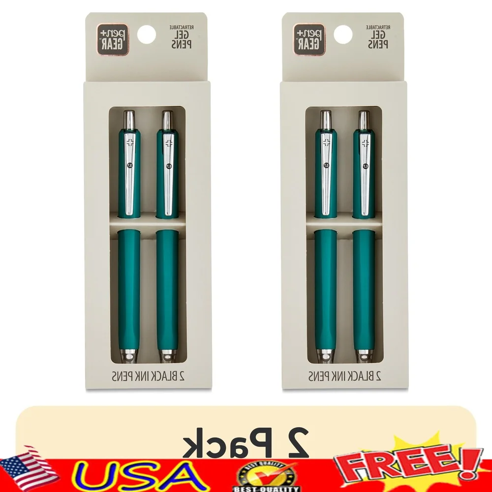 Retractable Gel Pens Black Ink 0.7mm Fine Point 2 Pack Soft Touch Comfortable Grip Quick Drying Smudge Free Writing
Retractable Gel Pens Black Ink 0.7mm Fine Point 2 Pack Soft Touch Comfortable Grip Quick Drying Smudge Free Writing