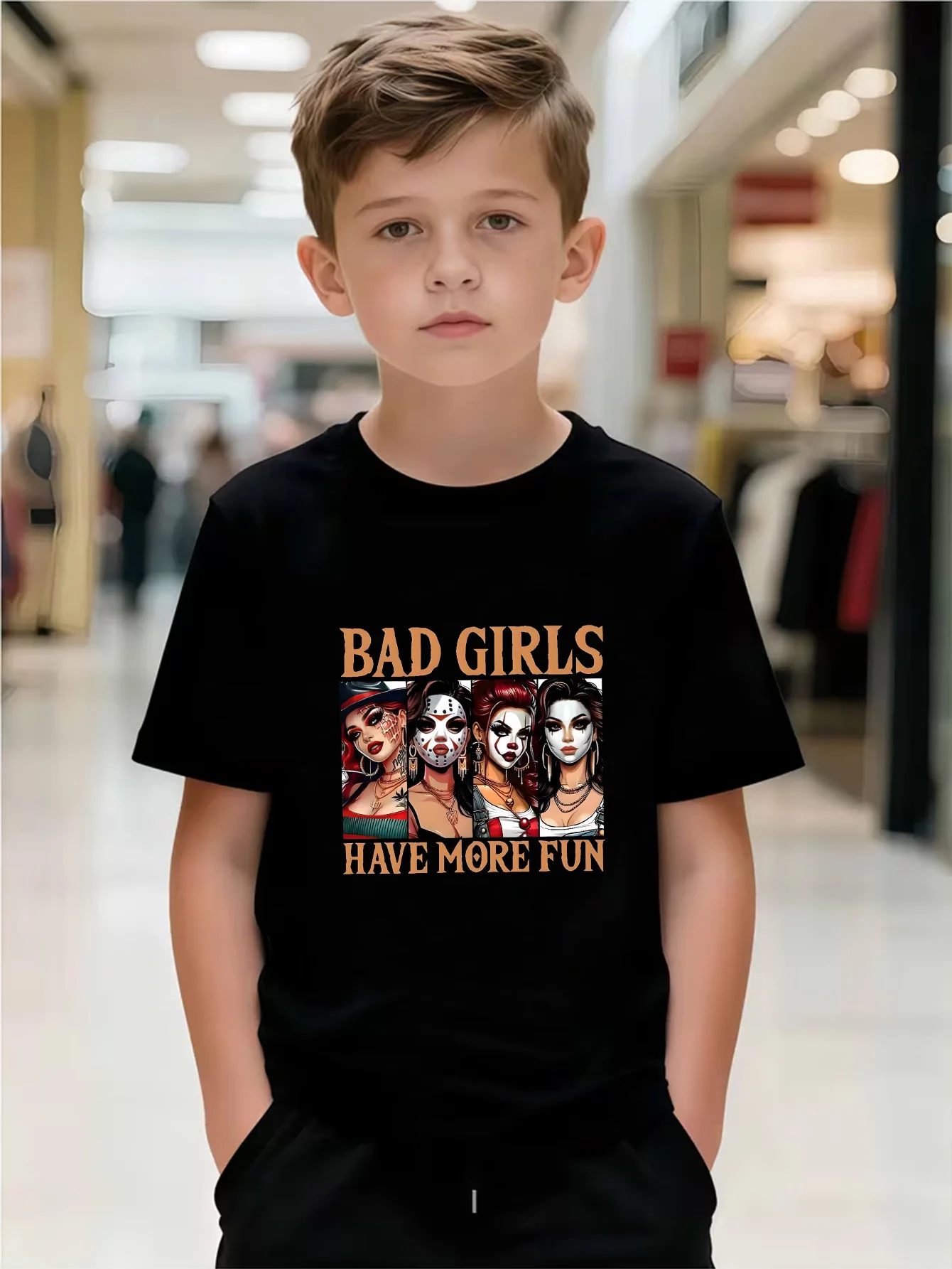 Bad Girls Have More Fun Children's T-Shirt - Halloween And Halloween Print Boys/Girls Casual Short-Sleeved Shirt
Bad Girls Have More Fun Children's T-Shirt - Halloween And Halloween Print Boys/Girls Casual Short-Sleeved Shirt