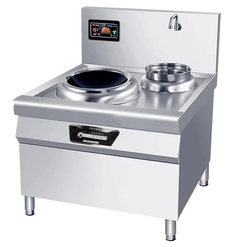 High power commercial induction cooker wok stove restaurant kitchen equipment
High power commercial induction cooker wok stove restaurant kitchen equipment