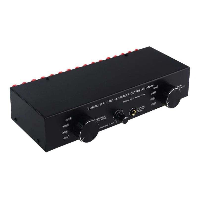 4 Input 4 Output Passive Power Amplifiers Speaker Switcher Sound Switching Distribution Converters Metal Housing
4 Input 4 Output Passive Power Amplifiers Speaker Switcher Sound Switching Distribution Converters Metal Housing