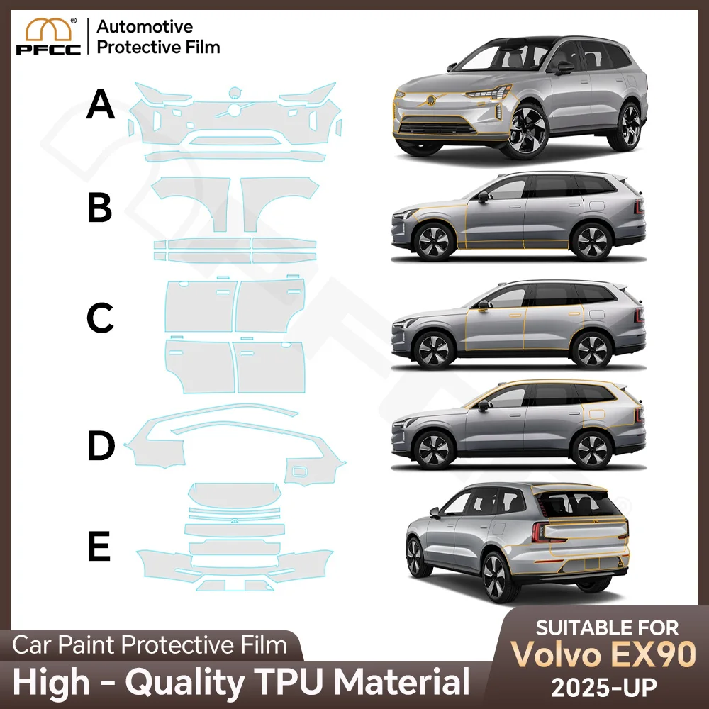 Car Paint Protection Film Transparent TPU Protective Body Sticker Anti-scratch Repair Film Refit For Volvo EX90 2025
Car Paint Protection Film Transparent TPU Protective Body Sticker Anti-scratch Repair Film Refit For Volvo EX90 2025