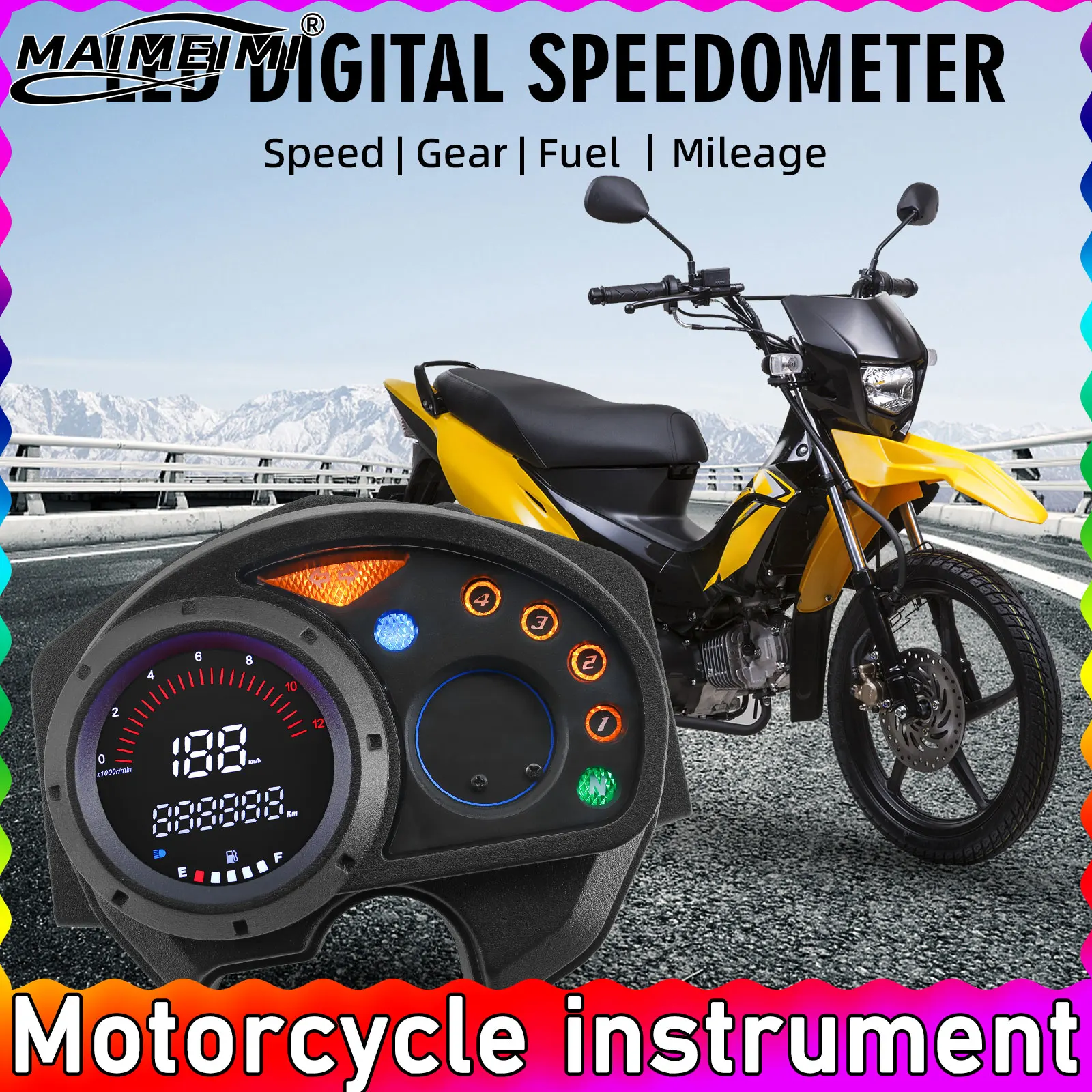Motorcycle Speedometer Digital Instrument Tachometer Motor Dashboard Instrument Panel Meter Oil Level Gauge for Honda XRM110 RS1
Motorcycle Speedometer Digital Instrument Tachometer Motor Dashboard Instrument Panel Meter Oil Level Gauge for Honda XRM110 RS1