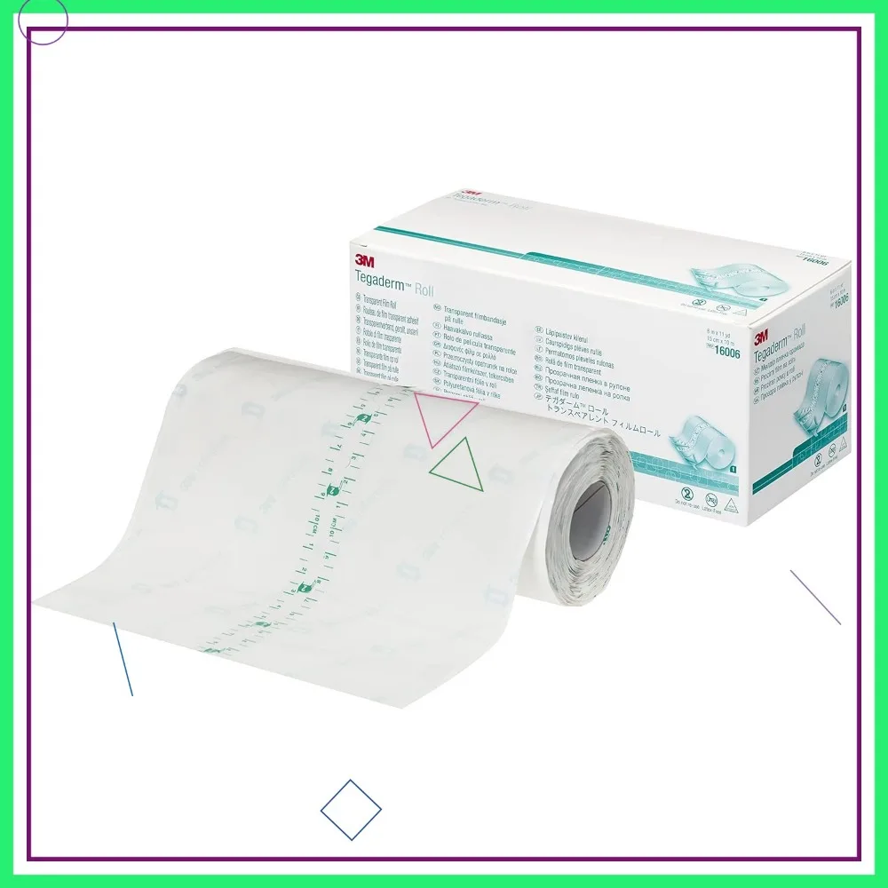 Transparent Film Roll, 1 Roll/Carton, 4 Cartons/Case, Medical Grade Dressing
Transparent Film Roll, 1 Roll/Carton, 4 Cartons/Case, Medical Grade Dressing