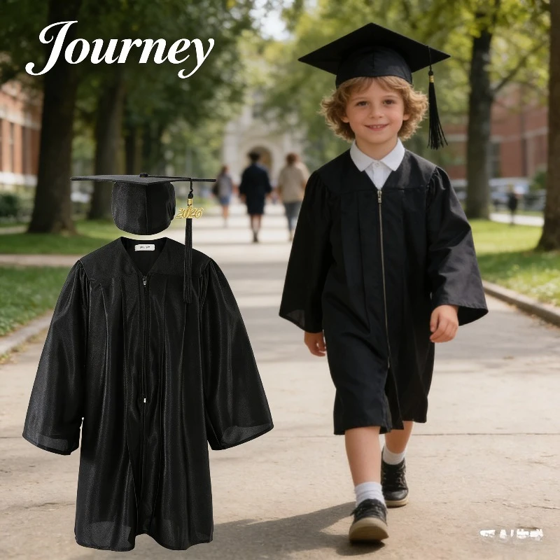 Kids Graduation Gown Cap Set Comfortable Elegant for Kindergarten and Primary School Graduation Ceremony Photo Wear
Kids Graduation Gown Cap Set Comfortable Elegant for Kindergarten and Primary School Graduation Ceremony Photo Wear