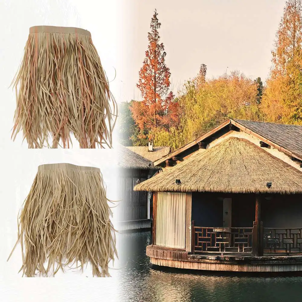 Home Garden Decor PVC Simulation Straw Roof Fake Natural Thatch Decorative Sunscreen Rainproof Grass Roof Outdoor Roof
Home Garden Decor PVC Simulation Straw Roof Fake Natural Thatch Decorative Sunscreen Rainproof Grass Roof Outdoor Roof