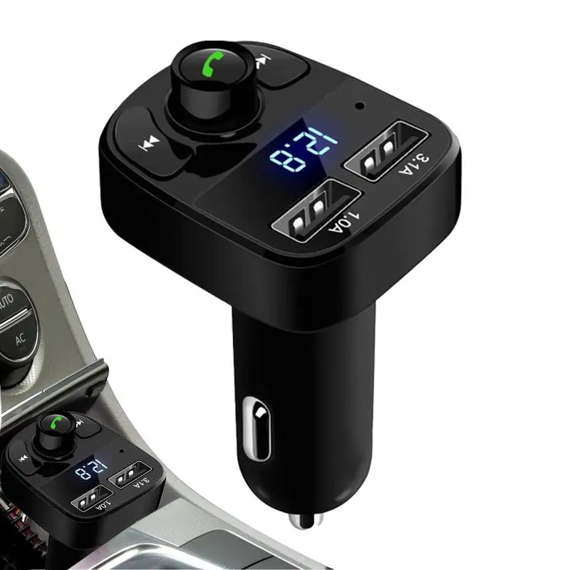 LED MP3 Car Blue-tooth FM Hands-Free Blue-tooth Compaitable 5.0 Transmitter 3.1A DualUSB Car Charger Wireless Radio Adapter
LED MP3 Car Blue-tooth FM Hands-Free Blue-tooth Compaitable 5.0 Transmitter 3.1A DualUSB Car Charger Wireless Radio Adapter