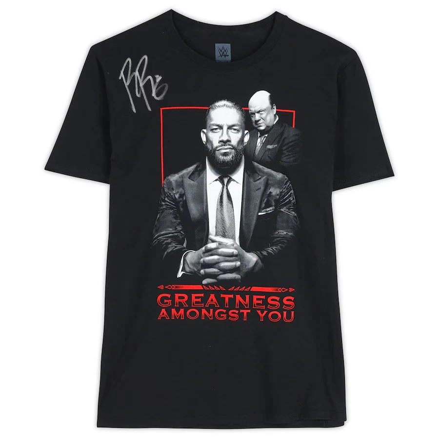 Roman Reigns Autographed Greatness Amounts You T-Shirt Simple And Fashionable Sweat Absorbing Suitable For Daily Leisure
Roman Reigns Autographed Greatness Amounts You T-Shirt Simple And Fashionable Sweat Absorbing Suitable For Daily Leisure