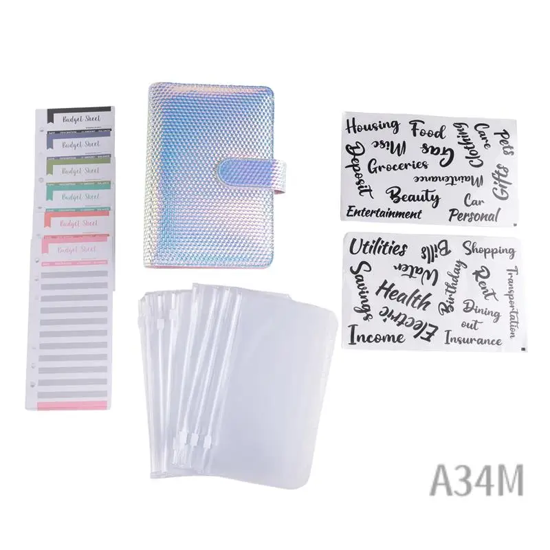 A34M-A6 Money Budget Ring Binder,Cash Stuffing Budget Wallet Planner Binder With Cash Envelope, Money Folder Wallet Organiser
A34M-A6 Money Budget Ring Binder,Cash Stuffing Budget Wallet Planner Binder With Cash Envelope, Money Folder Wallet Organiser