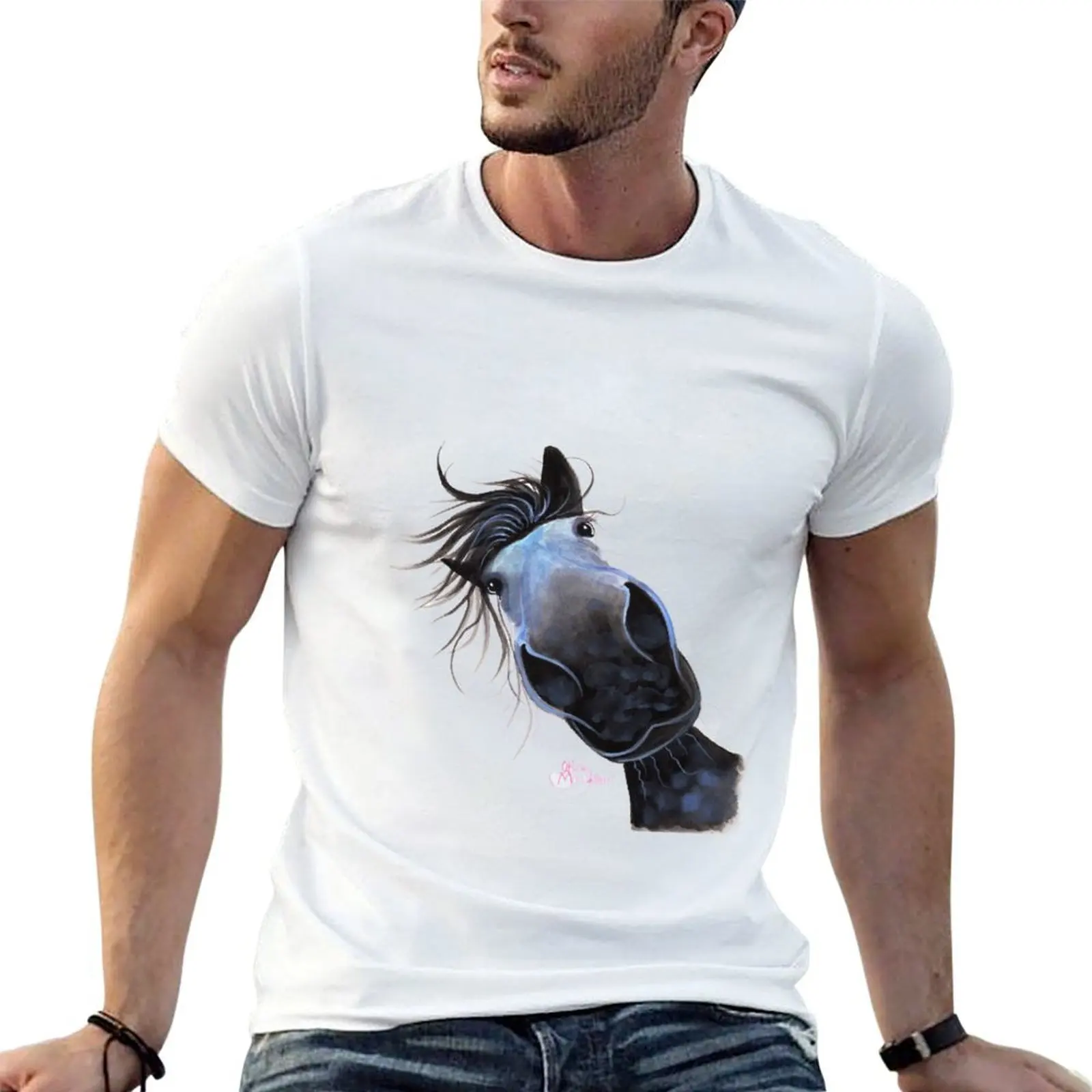 HORSE PRiNT 'APPLE DAPPLE DARWIN' BY SHIRLEY MACARTHUR T-Shirt t shirt men 100% cotton luxury brand T-Shirt
HORSE PRiNT 'APPLE DAPPLE DARWIN' BY SHIRLEY MACARTHUR T-Shirt t shirt men 100% cotton luxury brand T-Shirt