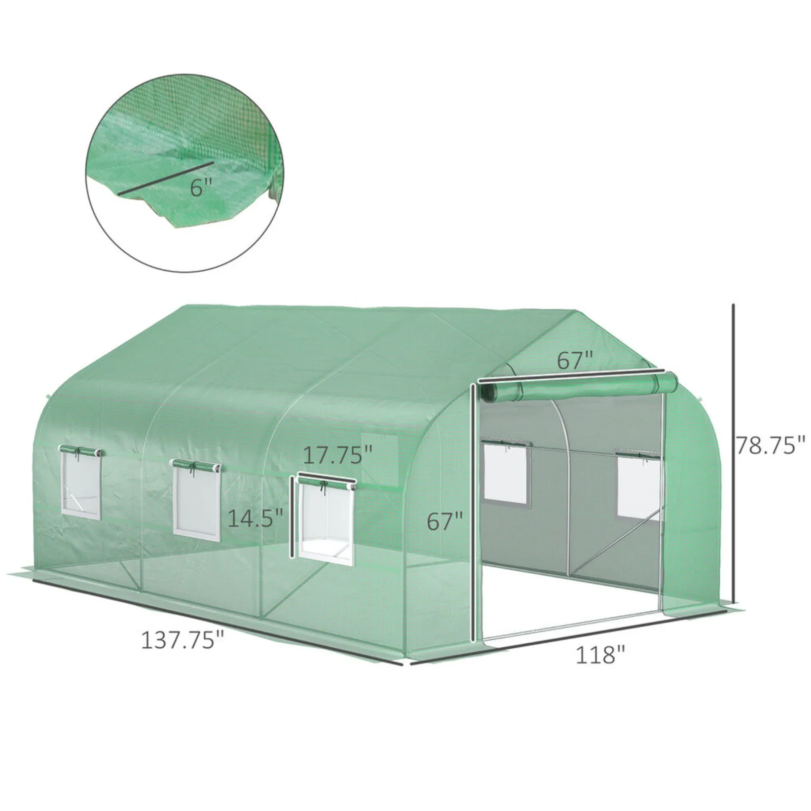 US Greenhouse 12' x 10' x 7' Large Portable Walk-in Hot Green House Plant Gardening
US Greenhouse 12' x 10' x 7' Large Portable Walk-in Hot Green House Plant Gardening