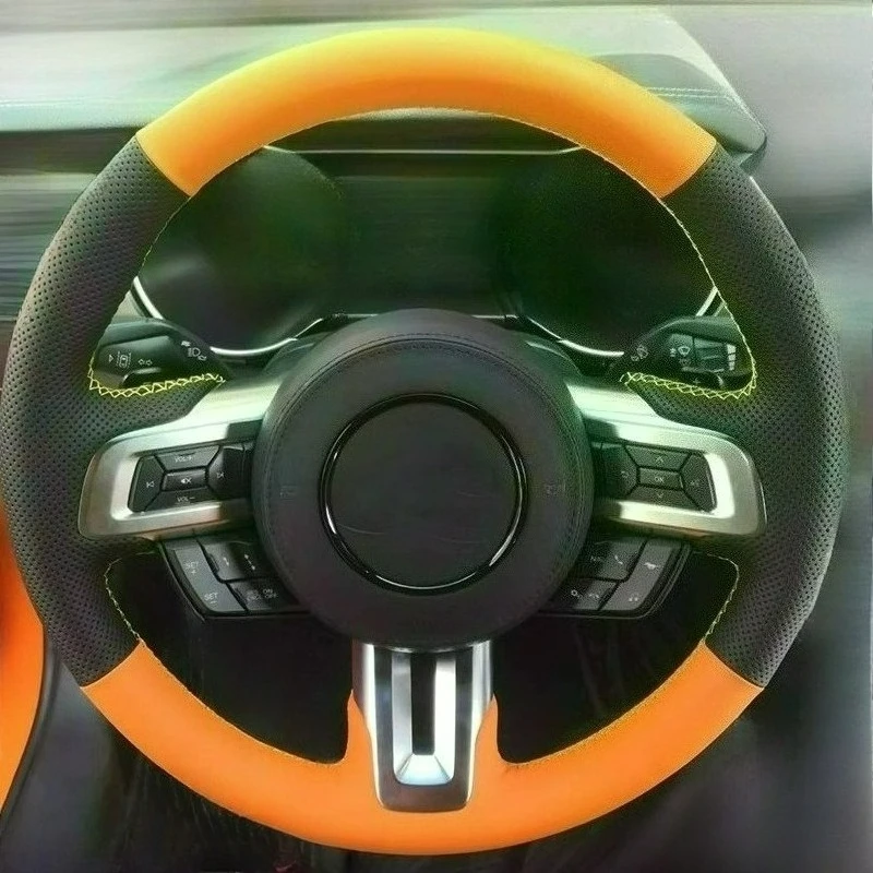 For Ford Mustang 2015-2021 Mustang GT 2015-2021 Hand-stitched renovation wear-resistant red Leather car steering wheel cover
For Ford Mustang 2015-2021 Mustang GT 2015-2021 Hand-stitched renovation wear-resistant red Leather car steering wheel cover