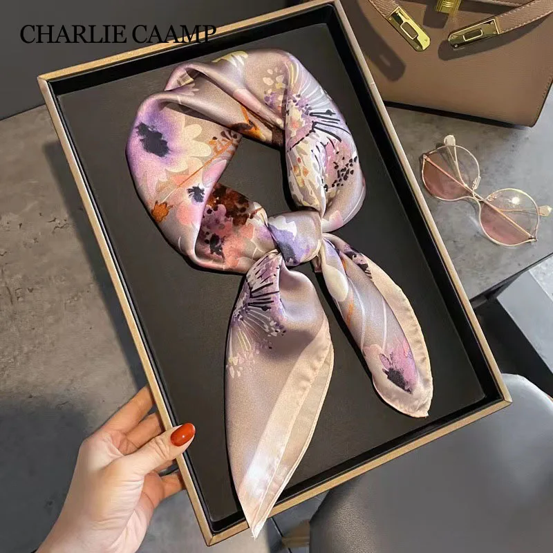 70cm Small Square Scarf Woman Spring Autumn Sweet Cute Purple Flowers Silk Scarves Female Fashion Style Decorative Thin Shawl
70cm Small Square Scarf Woman Spring Autumn Sweet Cute Purple Flowers Silk Scarves Female Fashion Style Decorative Thin Shawl