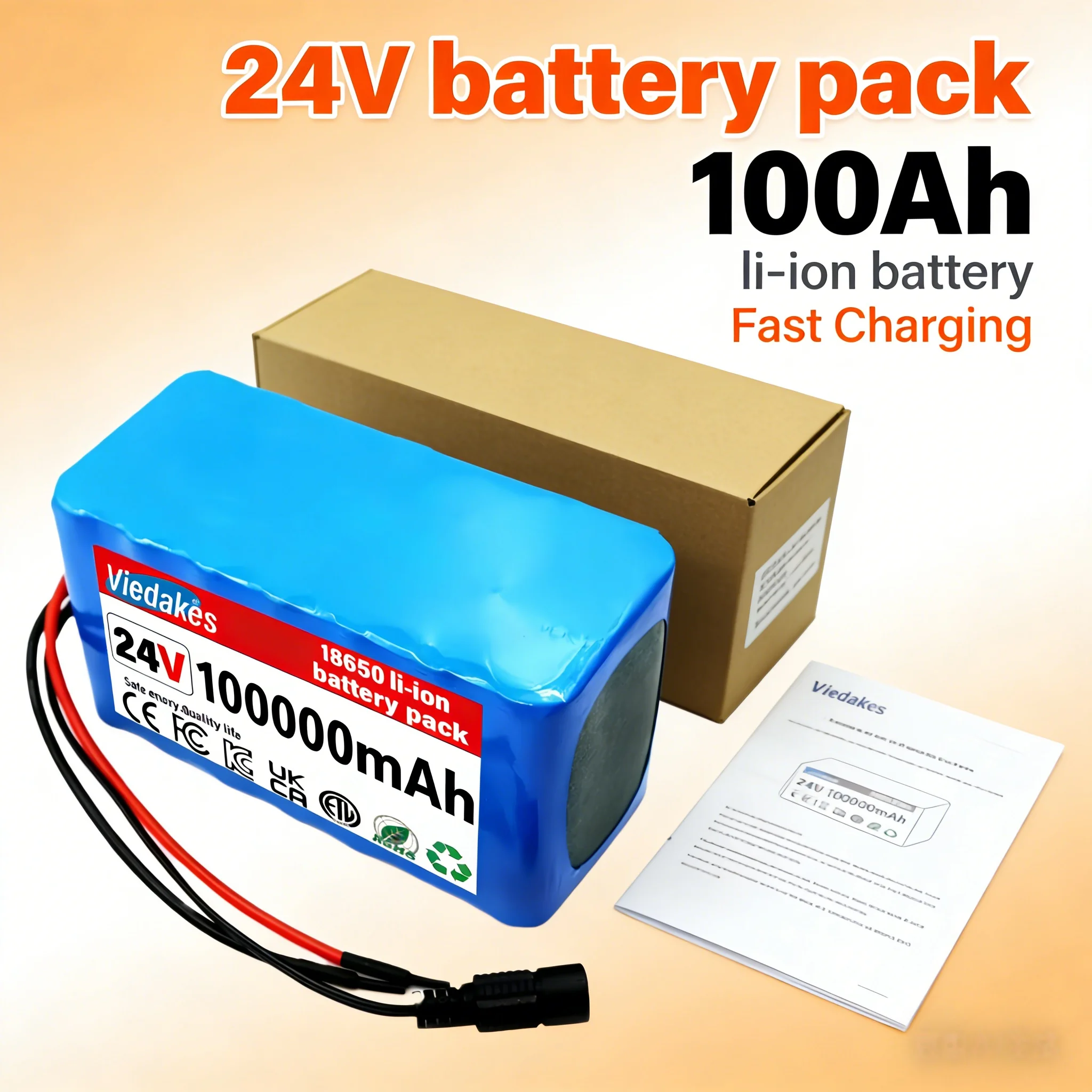 Литий-ионный аккумулятор 24В 7S3P 21700 для электродвигателей, скутеров, игрушек, дрелей с зарядным устройством 29В 2А
Литий-ионный аккумулятор 24В 7S3P 21700 для электродвигателей, скутеров, игрушек, дрелей с зарядным устройством 29В 2А