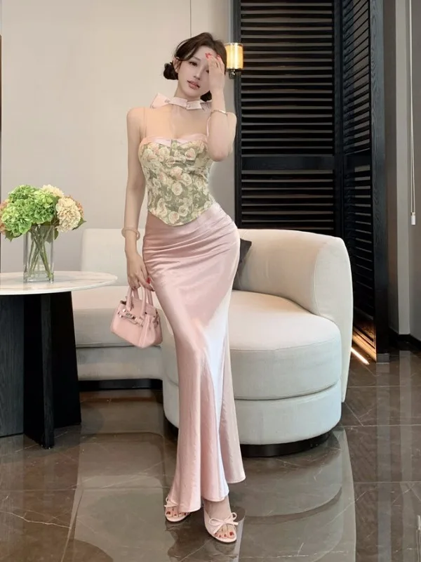 Sexy Chic Halter Top And Skirt Two-Piece Set for Women Summer 2026 Floral Print Bodycon Shorts Anti-Wrinkle Medium Thick...
Sexy Chic Halter Top And Skirt Two-Piece Set for Women Summer 2026 Floral Print Bodycon Shorts Anti-Wrinkle Medium Thick...