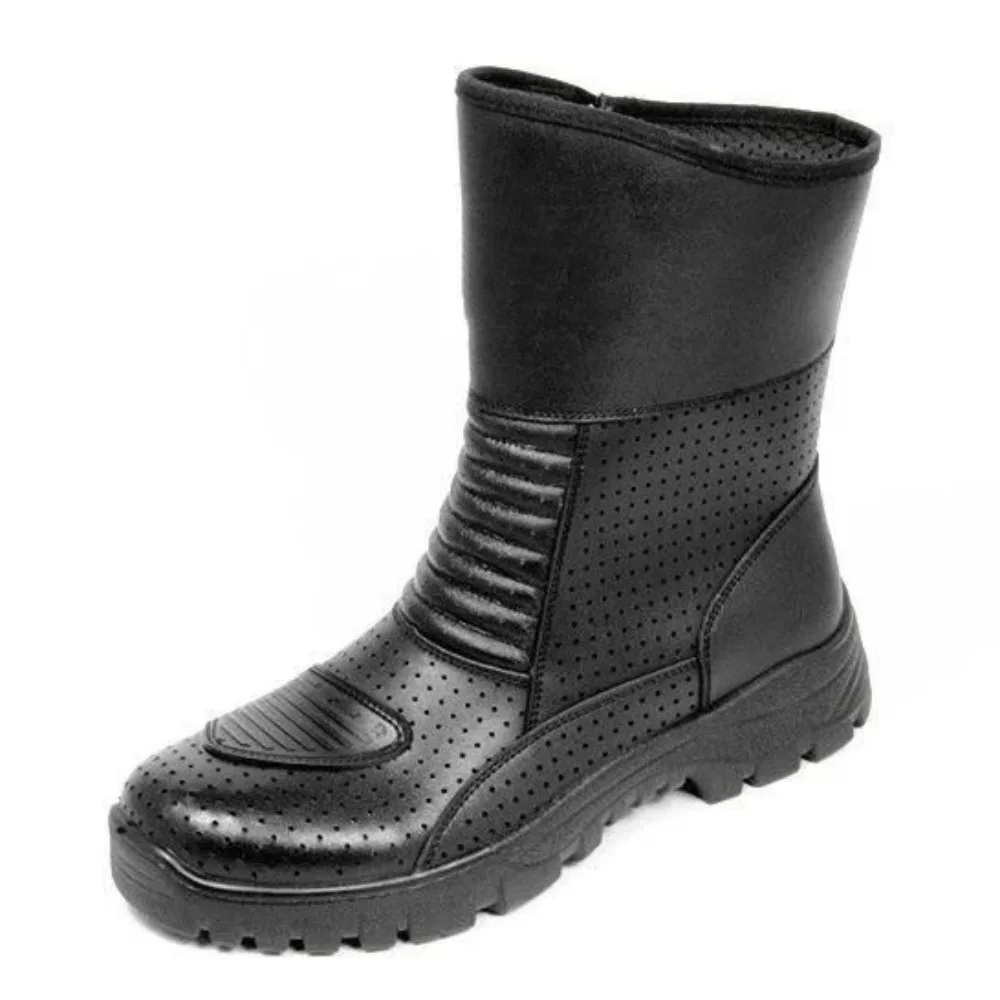 Winter Men's Motorcycle Boots Warm Riding Shoes Mid-Calf High-Top Off-Road Racing Cycling Boots Breathable Soft Black Footwear
Winter Men's Motorcycle Boots Warm Riding Shoes Mid-Calf High-Top Off-Road Racing Cycling Boots Breathable Soft Black Footwear