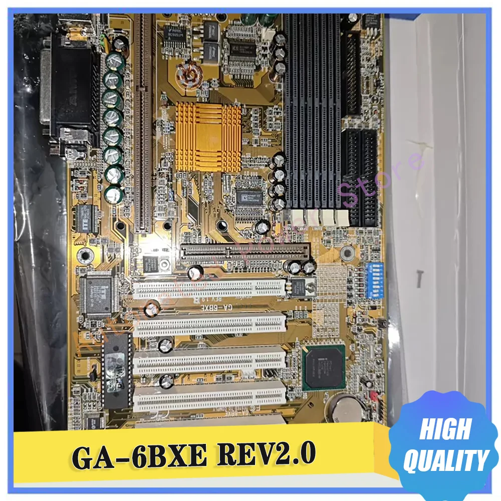 440BX GA-6BXE REV2.0 Slot1 Motherboard 100% Tested
440BX GA-6BXE REV2.0 Slot1 Motherboard 100% Tested