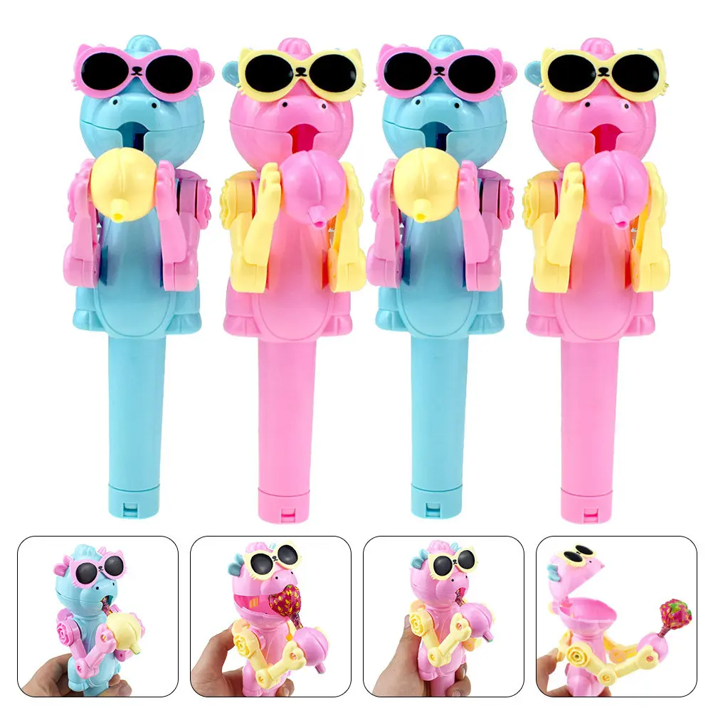 4Pcs Dinosaur Lollipop Robot Holder Plastic Funny Cartoon Robot Lollipop Case Kids Party Candy Box Creative Portable Storage
4Pcs Dinosaur Lollipop Robot Holder Plastic Funny Cartoon Robot Lollipop Case Kids Party Candy Box Creative Portable Storage