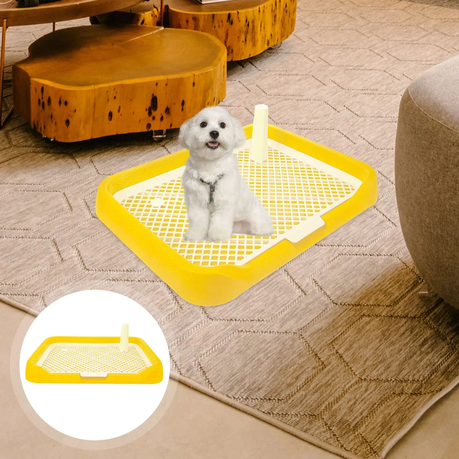 Dog Toilet Plastic Anti-slip Potty Tray Training Puppy Animal Bedpan Bath for Dogs Accessories Thickened
Dog Toilet Plastic Anti-slip Potty Tray Training Puppy Animal Bedpan Bath for Dogs Accessories Thickened