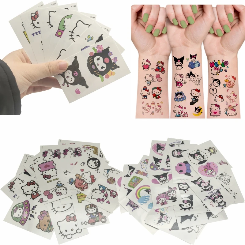 30 фотографий Sanrio Hello Kitty Kuromi детская татуировка наклейка милый мультфильм водостойкая рука Decora аниме индивидуальные переводные наклейки
30 фотографий Sanrio Hello Kitty Kuromi детская татуировка наклейка милый мультфильм водостойкая рука Decora аниме индивидуальные переводные наклейки