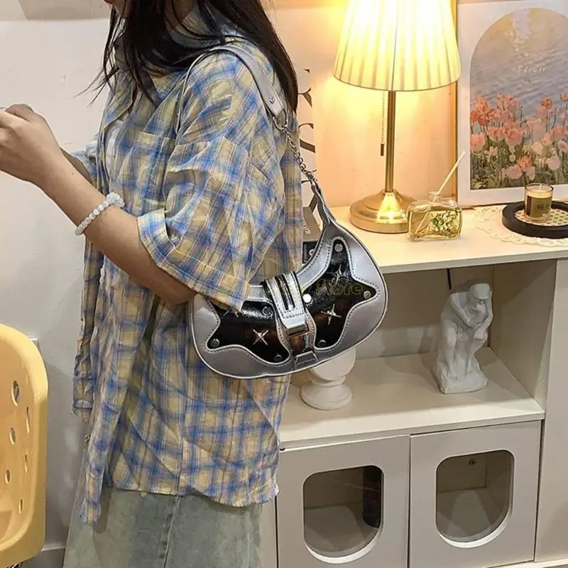 X90D Trendy Armpit Bag for Women Half Moom Bag Chain Shoulder Bag PU Leather Handbag
X90D Trendy Armpit Bag for Women Half Moom Bag Chain Shoulder Bag PU Leather Handbag