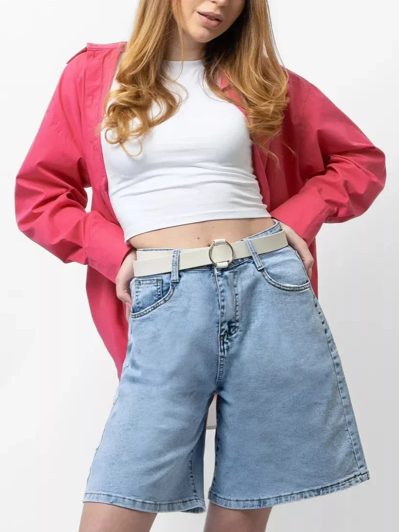 Streamgirl High Waisted Jeans Shorts Women 2026 Vintage Shorts Denim Loose Female Short Straight Jeans Shorts For Women Summer
Streamgirl High Waisted Jeans Shorts Women 2026 Vintage Shorts Denim Loose Female Short Straight Jeans Shorts For Women Summer