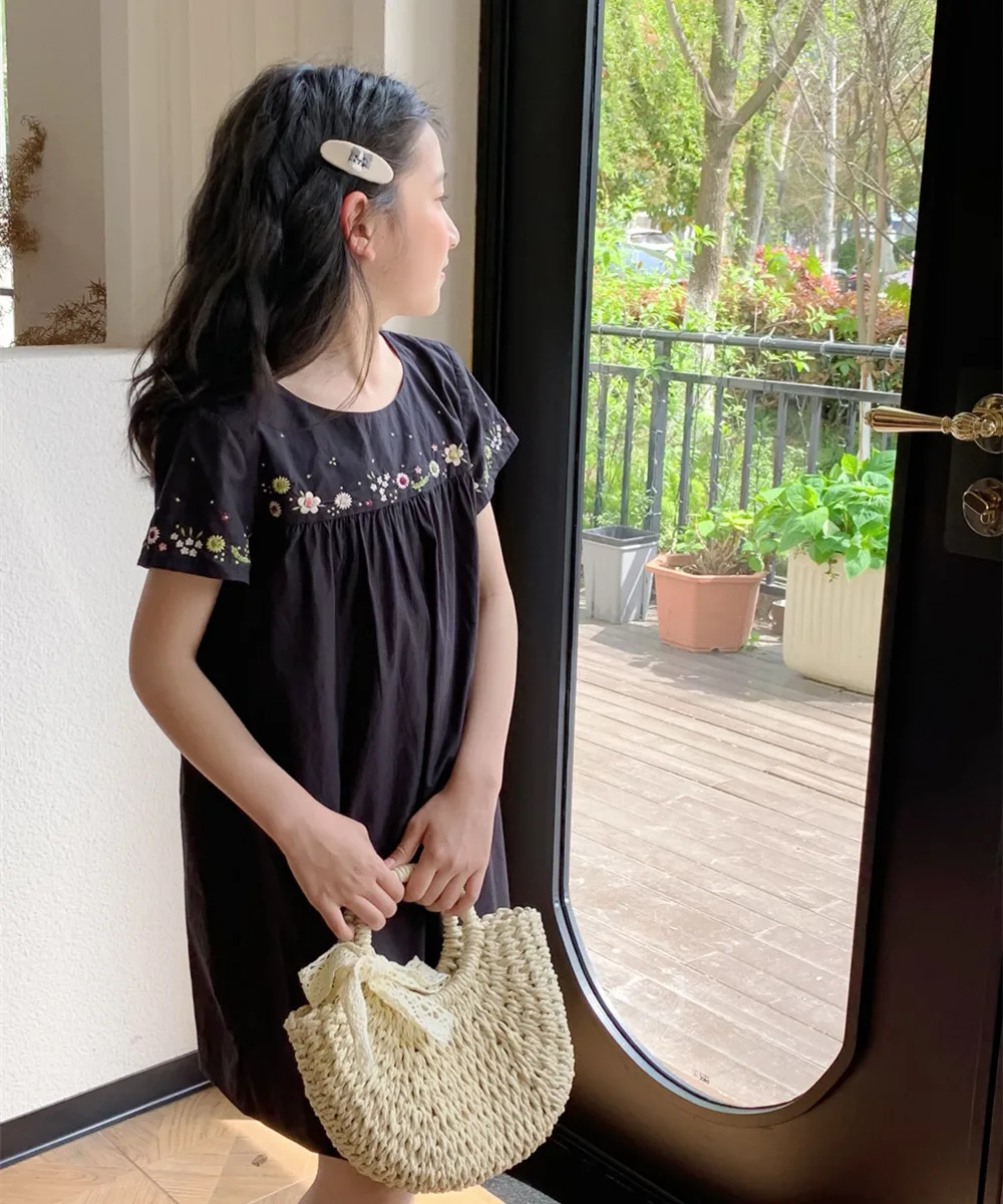 summer dresses kids clothes girls French cherry dress Vintage flower embroidered black dress princess dress
summer dresses kids clothes girls French cherry dress Vintage flower embroidered black dress princess dress