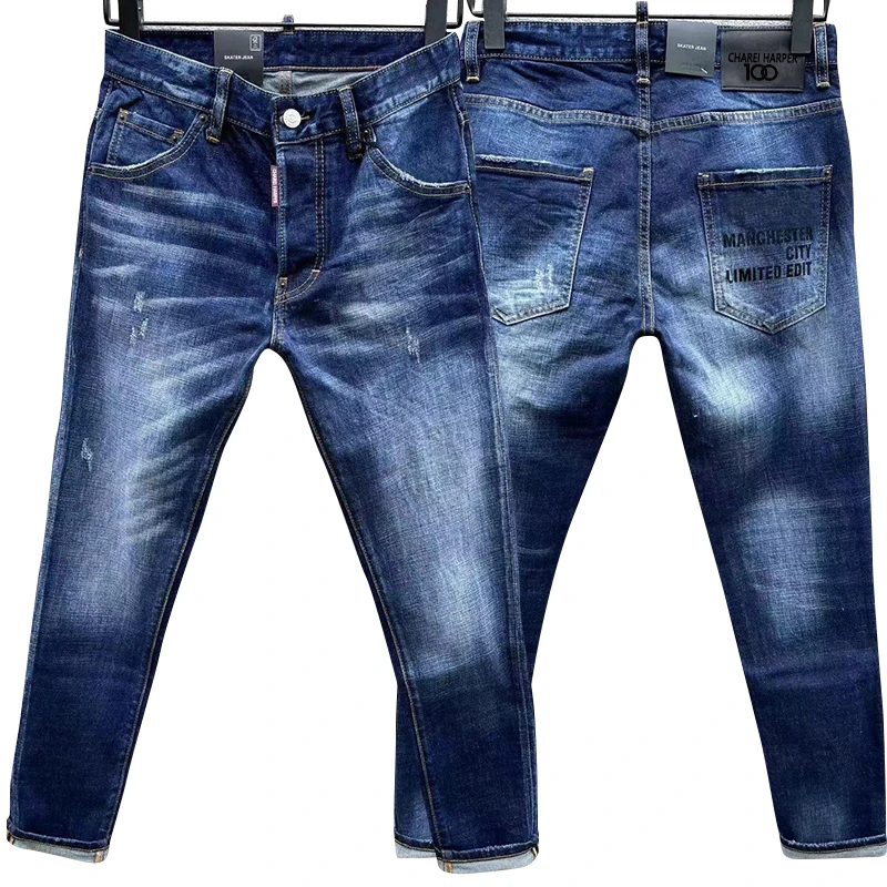 Men's jeans chareiharper 100 c053punk torn paint, splashed ink, heavily washed patch, slim fit fashionable rock pants for men
Men's jeans chareiharper 100 c053punk torn paint, splashed ink, heavily washed patch, slim fit fashionable rock pants for men