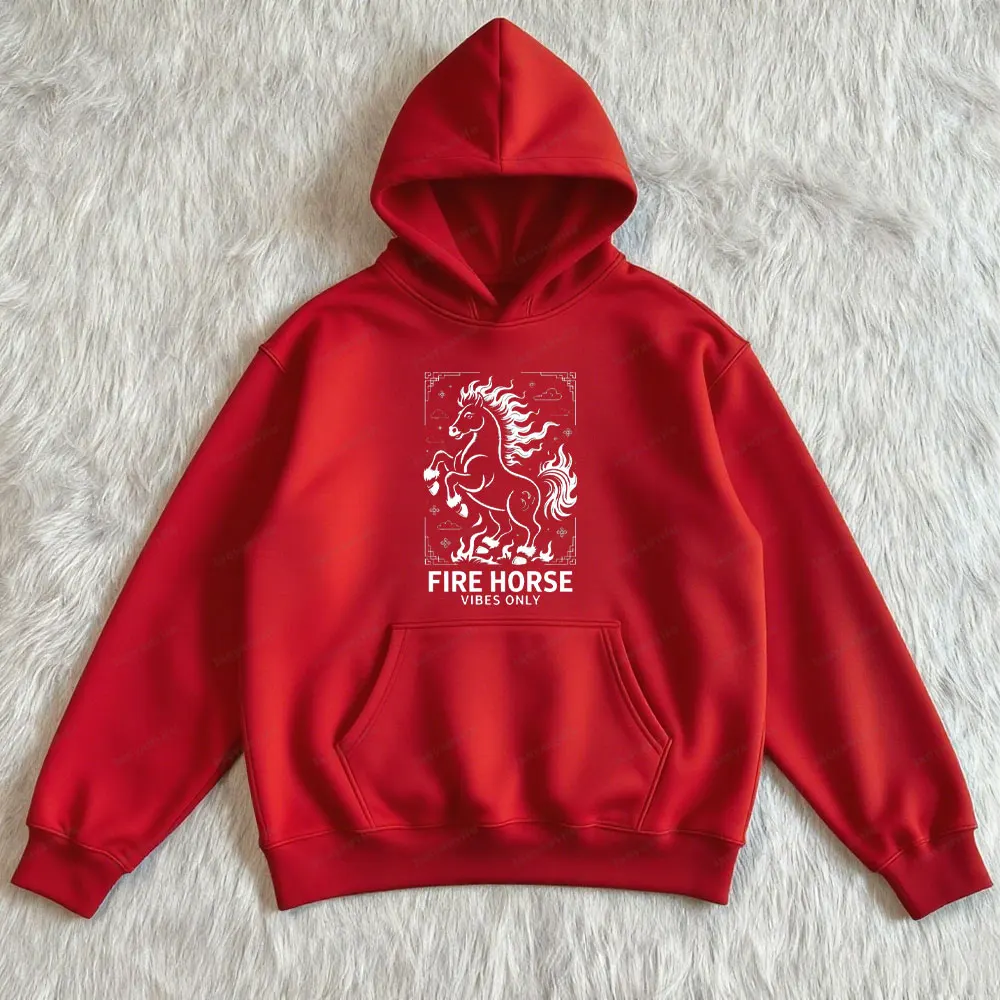 Happy New 2026 Hoodie Year Fiery Luck Awaits Chinese New Year Fire Horse Unisex Pullover New Year's Eve Spring Festival Hoodie
Happy New 2026 Hoodie Year Fiery Luck Awaits Chinese New Year Fire Horse Unisex Pullover New Year's Eve Spring Festival Hoodie