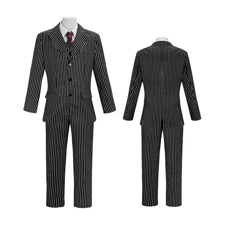 ☎TDA Men's Gomez Addams 1920s Gangster Costume Pinstripe Suit Blazer Jacket Pants Shirt Set Tie Halloween Cosplay Outfits☎
☎TDA Men's Gomez Addams 1920s Gangster Costume Pinstripe Suit Blazer Jacket Pants Shirt Set Tie Halloween Cosplay Outfits☎