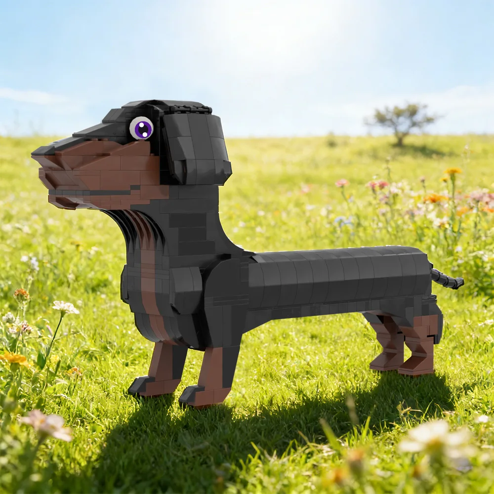 MOC Dachshund Dog Building Blocks Set Dachshund Dog Replica with Floppy Ears short and legs Animal Bricks Toy Adult Gift
MOC Dachshund Dog Building Blocks Set Dachshund Dog Replica with Floppy Ears short and legs Animal Bricks Toy Adult Gift