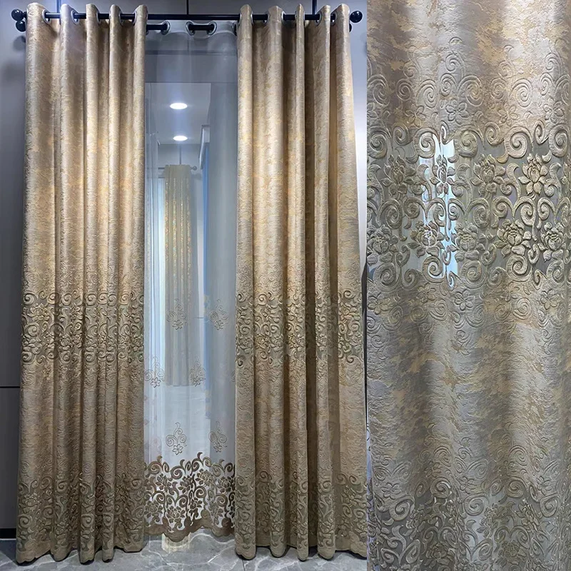 New European Style Luxurious Blue Curtains for Living Dining Room Bedroom Flannelette Hollowed Out Embroidery Screen Window
New European Style Luxurious Blue Curtains for Living Dining Room Bedroom Flannelette Hollowed Out Embroidery Screen Window